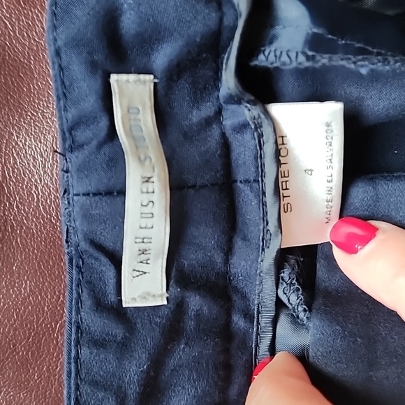 Women's, VanHuesen, Capri Pant, Navy, Sz. 4. - Picture 3 of 5
